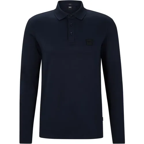 Long Sleeve Jersey Polo Shirt , male, Sizes: 2XL, M, XL - Boss - Modalova