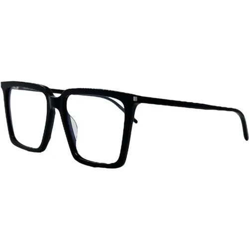 Quadratische Schwarze Brille , unisex, Größe: ONE Size - Saint Laurent - Modalova