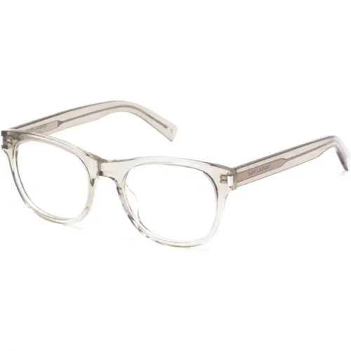 Brown/Havana Optical Frame , unisex, Sizes: 53 MM - Saint Laurent - Modalova