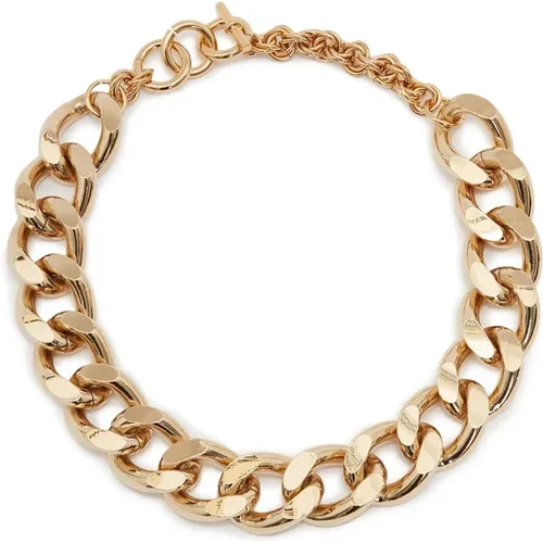 Brown and Gold Necklace , female, Sizes: ONE SIZE - JW Anderson - Modalova