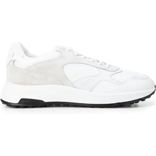 Weiße Sneakers mit Pinaforemetal-Breite , Herren, Größe: 40 EU - Hogan - Modalova