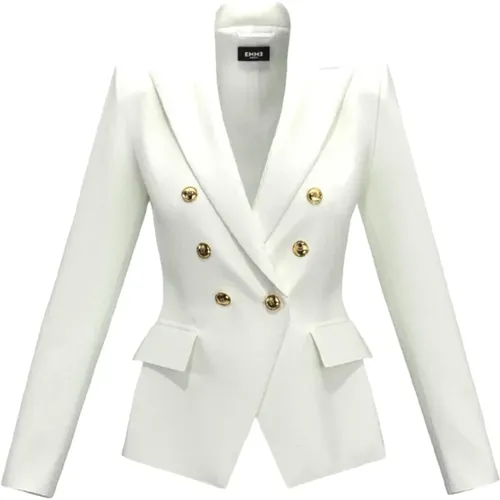 Cremefarbener Blazer Foglia1 , Damen, Größe: S - Marella - Modalova