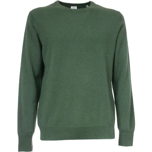 Cashmere Ribbed Crewneck Sweater , male, Sizes: 2XL, 3XL - Aspesi - Modalova