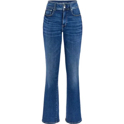 Flared Jeans , Damen, Größe: S - Guess - Modalova