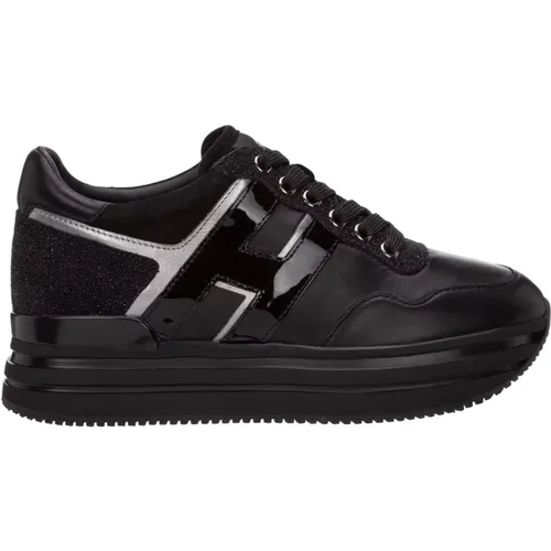 Stylish Leather Platform Sneakers , female, Sizes: 5 UK, 3 1/2 UK, 2 UK, 5 1/2 UK, 3 UK, 7 UK, 8 UK, 4 UK, 2 1/2 UK, 6 UK, 6 1/2 UK - Hogan - Modalova