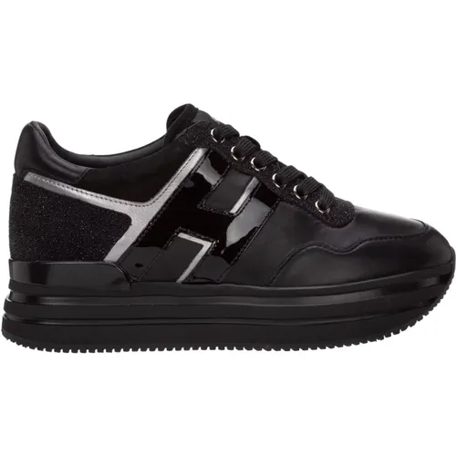 Stylish Leather Platform Sneakers , female, Sizes: 7 UK - Hogan - Modalova
