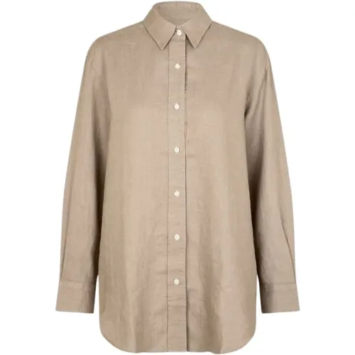 Chinchilla Linen Shirt Loose Fit , female, Sizes: 2XS, S, XS - Samsøe Samsøe - Modalova