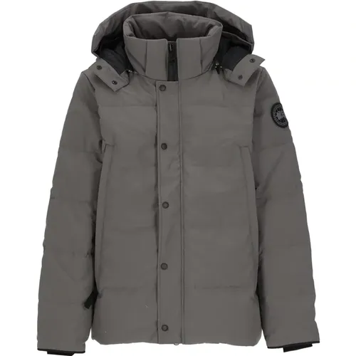 Graue gesteppte Parka mit abnehmbarer Kapuze - Canada Goose - Modalova