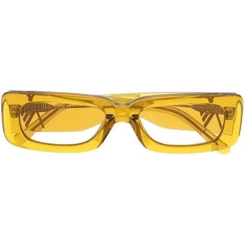 Sungles Gelbe Rechteckige Sonnenbrille - The Attico - Modalova