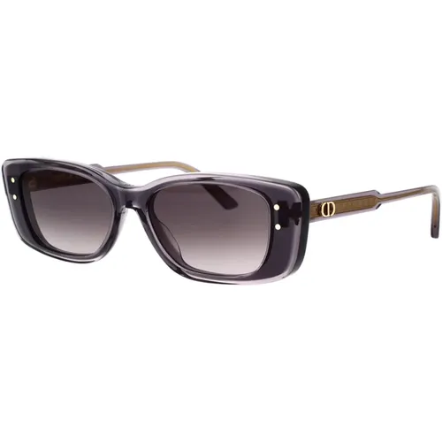 Modern Transparent Sunglasses with Semi-Transparent Frame and Gradient Lenses , female, Sizes: 53 MM - Dior - Modalova