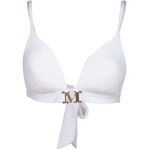 Astra Swimsuit with Gold Logo , female, Sizes: S, XL, L, M - Max Mara - Modalova