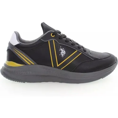 Polyester Sneaker with Contrasting Details and Logo , male, Sizes: 10 UK, 9 UK - U.s. Polo Assn. - Modalova