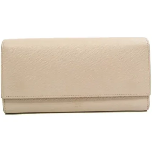 Pre-owned Leather wallets , female, Sizes: ONE SIZE - Celine Vintage - Modalova