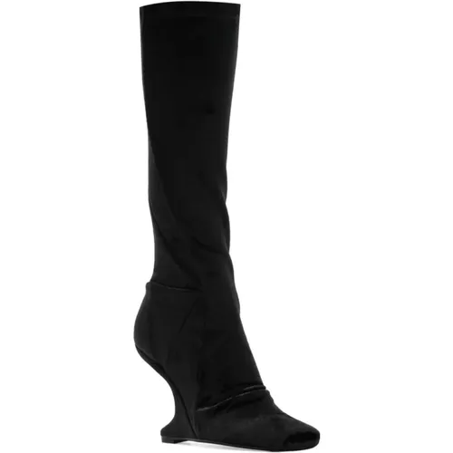 Lilies Leather Heel Boots , female, Sizes: 5 UK, 3 UK, 4 UK - Rick Owens - Modalova