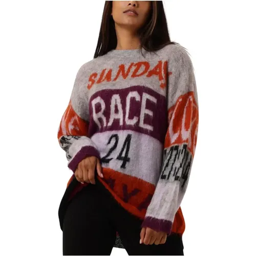 Race Sweater Damen Pullover Grau , Damen, Größe: S - Amaya Amsterdam - Modalova