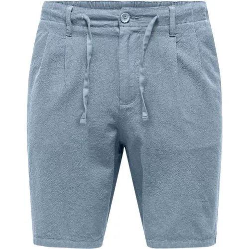 Chino-Shorts mit ultimativem Komfort , Herren, Größe: M - Only & Sons - Modalova