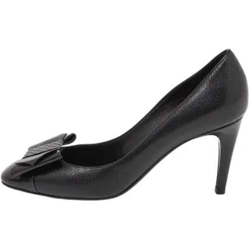Pre-owned Leather heels , female, Sizes: 5 1/2 UK - Bottega Veneta Vintage - Modalova