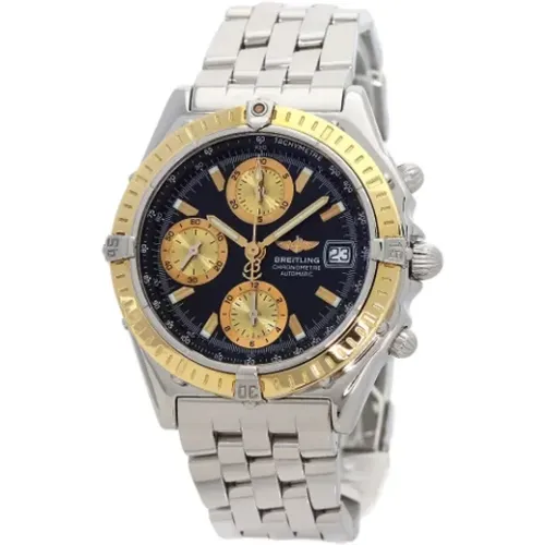 Pre-owned Stainless Steel watches , female, Sizes: ONE SIZE - Breitling Pre-owned - Modalova