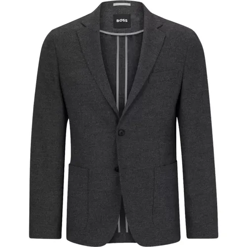 Slim Fit Performance-Stretch Jacket , male, Sizes: L, 3XL - Hugo Boss - Modalova