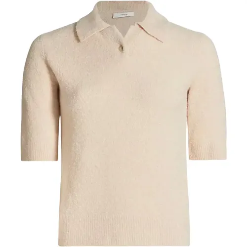 Boucle Polo Shirt , Damen, Größe: XS - Vince - Modalova