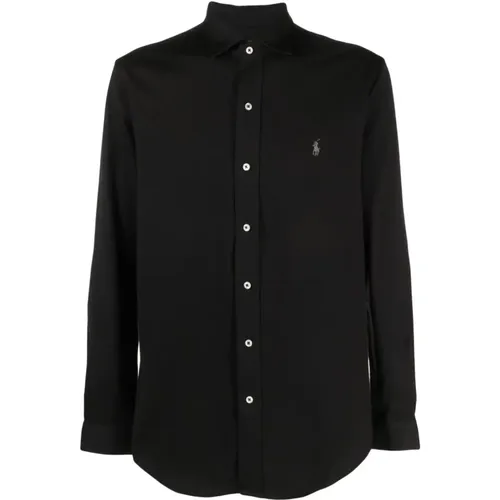 Embroidered Logo Jersey Cotton Shirt , male, Sizes: XL, 2XL - Ralph Lauren - Modalova