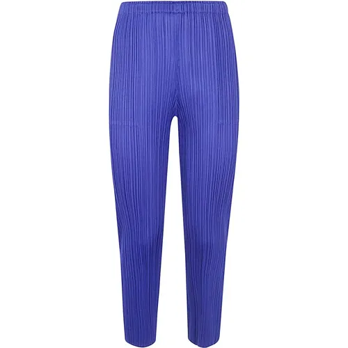 Juli Hose in Blau , Damen, Größe: L - Issey Miyake - Modalova