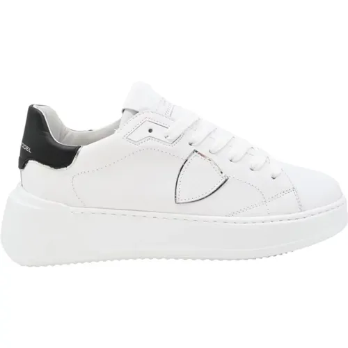 Low Temple Sneakers in /Black , female, Sizes: 8 UK, 7 UK, 5 UK, 4 UK, 6 UK - Philippe Model - Modalova