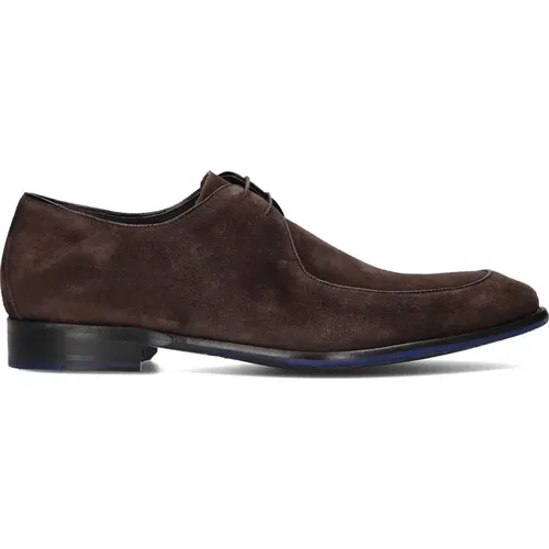 Elegante Wildleder Business Schuhe,Blaue Wildleder Business-Schuhe Sfm-30325 - Floris van Bommel - Modalova