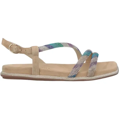 Sparkling strap sandal , female, Sizes: 4 UK, 7 UK, 6 UK - Alma en Pena - Modalova