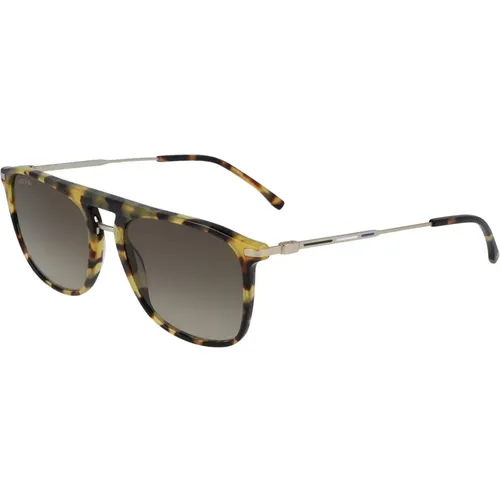 Stilvolle Sonnenbrille in Braunverlauf , Herren, Größe: 55 MM - Lacoste - Modalova