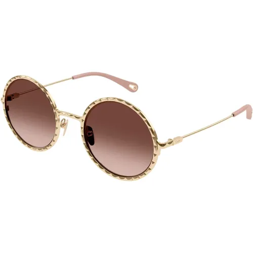 Sonnenbrille Ch0230S Farbe 002 , Damen, Größe: 53 MM - Chloé - Modalova