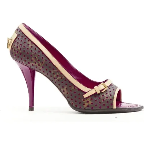 Pre-owned Canvas heels , female, Sizes: 3 1/2 UK - Louis Vuitton Vintage - Modalova