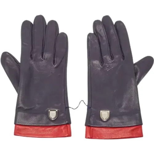 Pre-owned Leather gloves , female, Sizes: ONE SIZE - Dior Vintage - Modalova