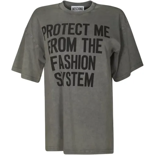 T-shirts and Polos , male, Sizes: XS - Moschino - Modalova