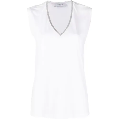 Weiße T-Shirts & Polos für Frauen,T-Shirts - Fabiana Filippi - Modalova