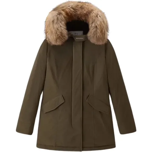 Luxury Arctic Raccoon Parka , female, Sizes: S, L, XL, XS, M - Woolrich - Modalova