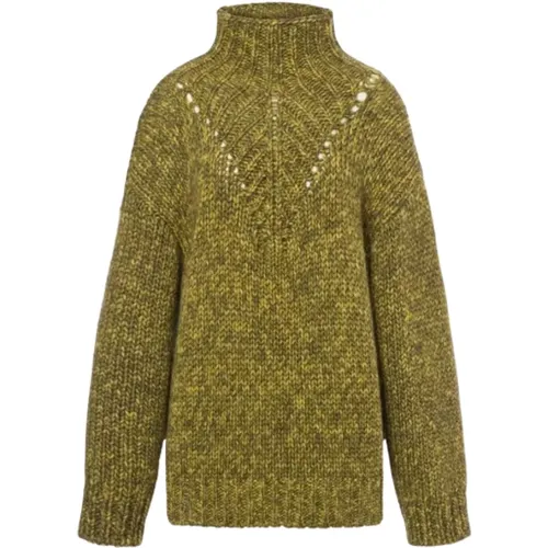 Gemütlicher Hoher Hals Pullover , Damen, Größe: S - alberta ferretti - Modalova