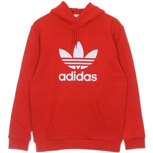 Leichter Kapuzenpullover mit Trefoil-Logo , Herren, Größe: M - Adidas - Modalova