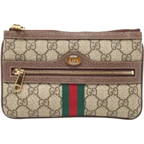 Pre-owned Coated canvas clutches , female, Sizes: ONE SIZE - Gucci Vintage - Modalova