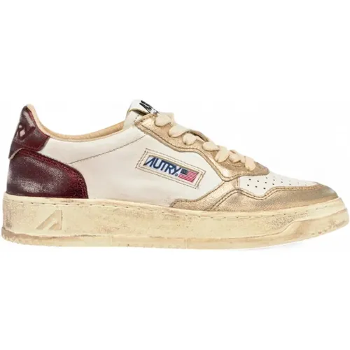 Vintage Medalist Low Top Sneakers , Damen, Größe: 35 EU - Autry - Modalova