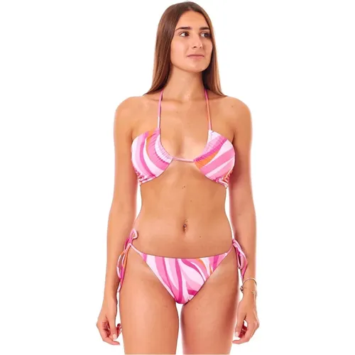 Wellenmuster Brasilianischer Bikini Unterteil - MC2 Saint Barth - Modalova