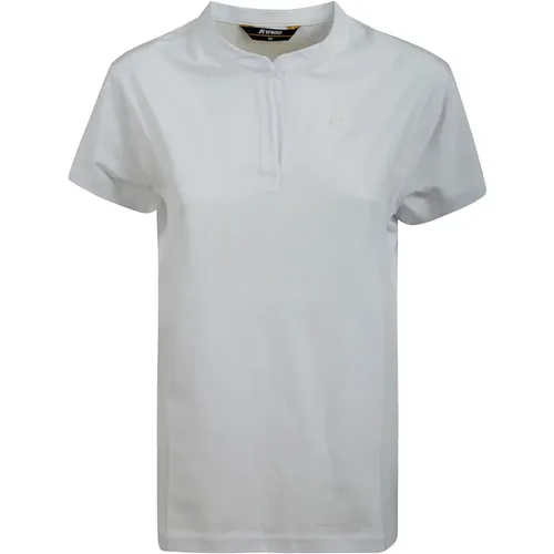Cotton T-Shirt with Logo , female, Sizes: L, M - K-way - Modalova