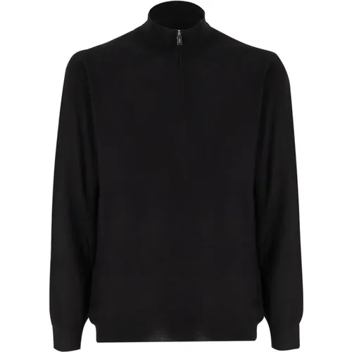 Elegant Half-Zip Jumper , Herren, Größe: 2XL - Fedeli - Modalova