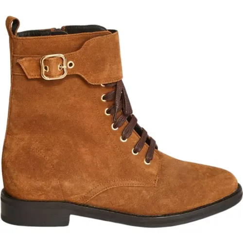 Otta suede calfskin leather boots , female, Sizes: 3 UK, 6 UK, 4 UK - Anaki - Modalova