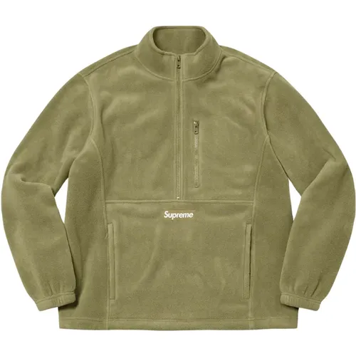 Limited Edition Half Zip Pullover Light Olive , male, Sizes: S, M, XL, L - Supreme - Modalova