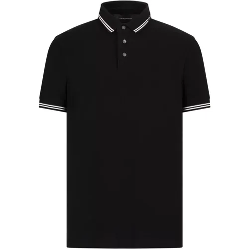 Collar Branding Cotton Polo Shirt , male, Sizes: 3XL, L, XL, M, 2XL - Emporio Armani - Modalova