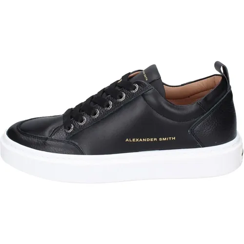 Leder Herren Sneakers Stylische Schuhe , Herren, Größe: 45 EU - Alexander Smith - Modalova