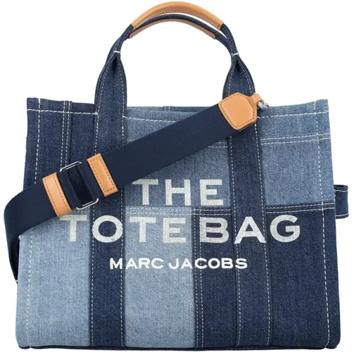 Patch Denim Tote Bag , female, Sizes: ONE SIZE - Marc Jacobs - Modalova