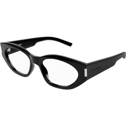 New WaveLarge Eyeglass Frames , female, Sizes: 55 MM - Saint Laurent - Modalova
