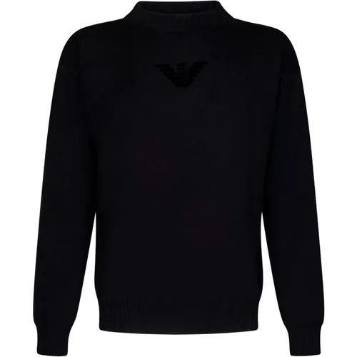 Crewneck Sweater Aw24 , male, Sizes: M, S, XL, L - Emporio Armani - Modalova